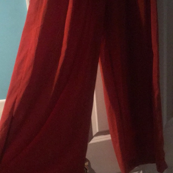 Orange flare bottom Pants - Picture 2 of 3